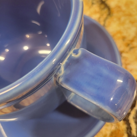 Fiestaware Jumbo Mug & Jumbo Saucer Set SAPPHIRE - Picture 6 of 10
